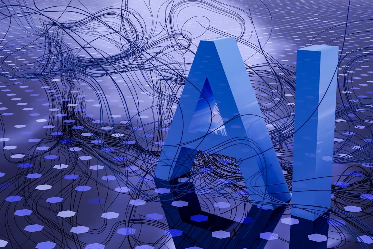 Abstract visualization representing artificial intelligence and data systems