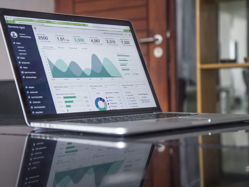 Analytics dashboard tracking launch metrics and growth